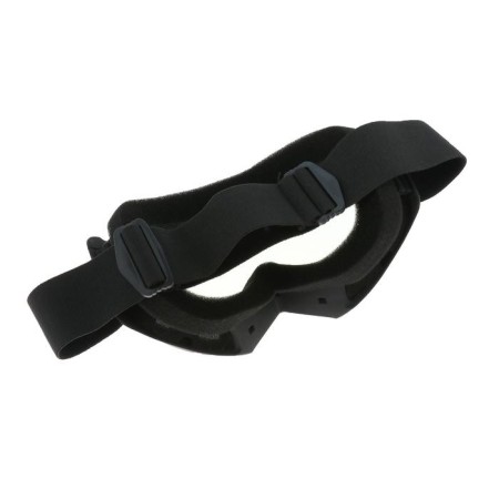 Glass-mask for motorcycle driving, golden chrome glass, black color, OM-14-3