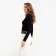 Women's longliva Minaku: Basic Line Black Color, Rr. 44
