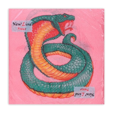 Paper Nev Line Fresco “Snake on Red” 2 layers, 33x33, 20 pcs.