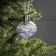 Retro Christmas ball, batteries, 5 LED, glow warm white