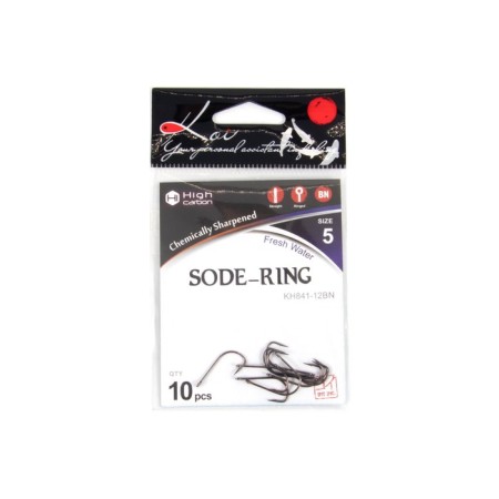 The hook KOI SODE-RING, size 5 Int12 AS, color BN 10 pcs.-2