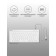 Keyboard A4Tech FSTYLER FX61 White USB Slim Led (FX61 White)
