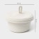 Basket for storage ladled handmade LadOM "Bell", 16 × 16 × 12 cm, beige color