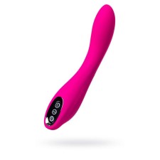 Vibrator with a stimulating ball Jos Beadsy, silicone, pink color, 21 cm