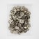 Installation button, alpha (S-shaped), d = 15 mm, nickel color