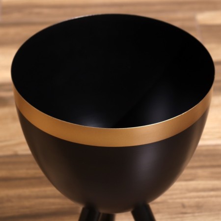 Kashpo on the stand "Blacks" metal (set 2 pcs), diameter 28 and 23 cm-3