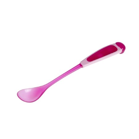 A spoon for feeding with a long handle, from 4 months, the color of mix-2