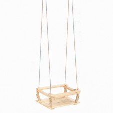 Wooden -suspended chair, seat 30 × 40cm