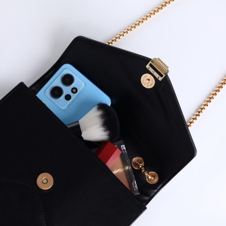 Female bag on a magnet, small size, black color-9