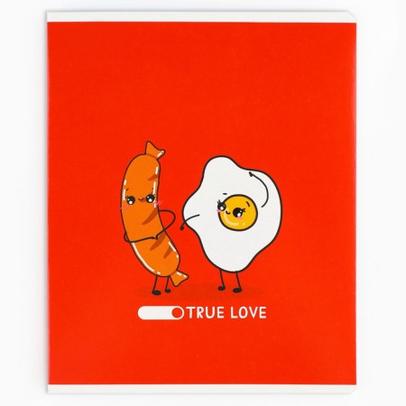Notebook in a cage, 48 sheets A5 on a paper clip 5 pcs., Inner block No. 1 Mix “September 1: True Love” VD LAK-7