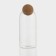 Glass Bank for bulk products with a cork cover "Eco", 1.2 l, 9.5 × 24 cm