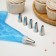 Set of confectionery share "Host", 8 objects: 6 nozzles, adapter, confectionery bag 27 × 15 cm, color mix