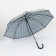Umbrella - semi -automatic “stripes” cane, 8 spokes, r = 54 cm, gray/green color