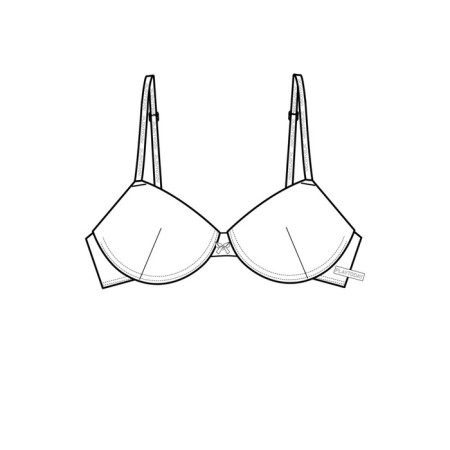 Bracial with molded cups, size 75 a-2