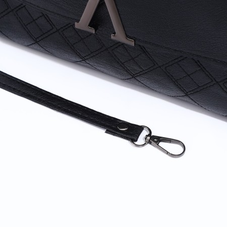 Bag-clate on magnet, long belt, black color-6