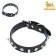 Collar "Lyon" with spikes 45 x 2 cm, Osh 34-40 cm, artificial leather, black