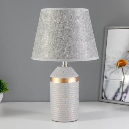 Brianna table lamp E14 40W gray-gold 22x22x36.5 cm Risalux