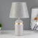 Brianna table lamp E14 40W gray-gold 22x22x36.5 cm Risalux