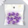 Suspension decorative for creativity glass "ball - pebbles" violet d = 1.6 cm set 10 pcs