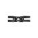Pecado BDSM chocker-sewer, two straps, genuine leather, black