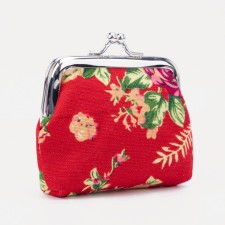Women's wallet on the farmar, red color