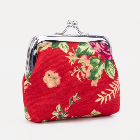 Women's wallet on the farmar, red color