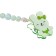 Holder for the nipple - dummy "bunny", green color