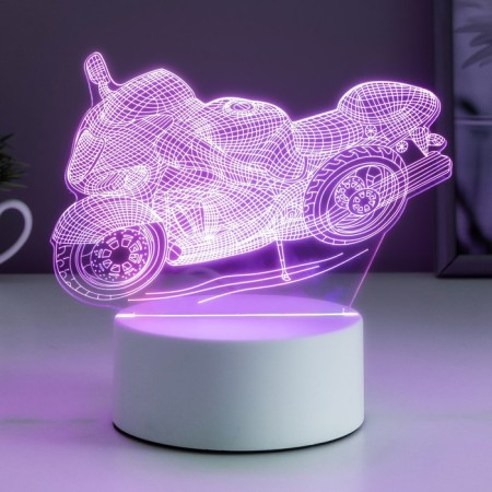 Light "Racing Motorcycle" Led RGB from the network 9.5x16x14 cm Risalux