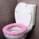 Soft cover on the lid and seat of the toilet (pink)