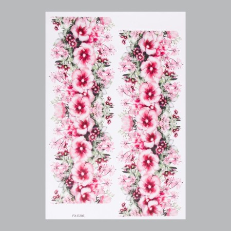 Stick plastic interior color "Flower tape" 40x60 cm