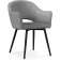 Chair on a metal frame Ouster MR-11 metal/velor, black/gray 60x58x81 cm