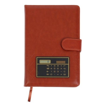 Deliciper of Leduced A5, 140 sheets in a cage, with a calculator, PVC cover, mix-16