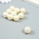 Decor for creativity plastic "Pearl of a rough ball with a loop" set 10 pcs d = 1.6 cm