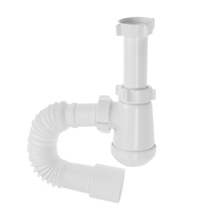 Siphon for washing Orio Chick M-32002, 1 1/2 "x32 mm, without release, corrugation 32x40/50 mm, l = 370 mm