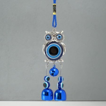 Suspension from the evil eye "Filin with bells" 4x23 cm-3