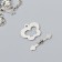 Decor Metal for the Creativity of Labbels "Butterfly" silver 2774M025 1.7x1.9 cm