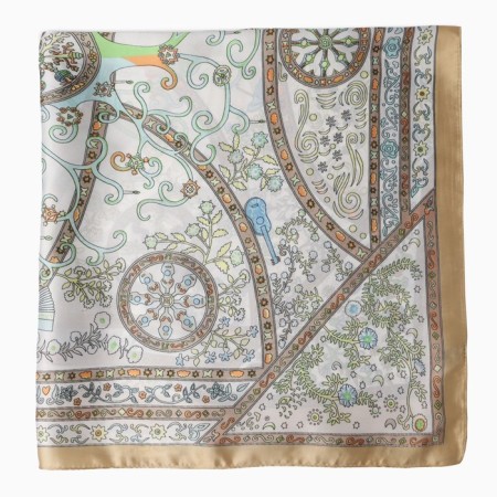 Women's scarf minku rr 70*70 cm, col. Directly green-2