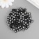 Beads for creativity plastic "Russian letters on the black cube" set of 500 grams 0.6x0.6x0.6 cm