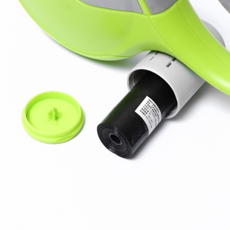 Diil roulette, 8 m, up to 50 kg, tape, rubberized pen, green with gray-5
