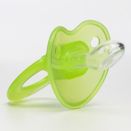 Nipple - dummy silicone orthodontic, from 0 months, green color-4