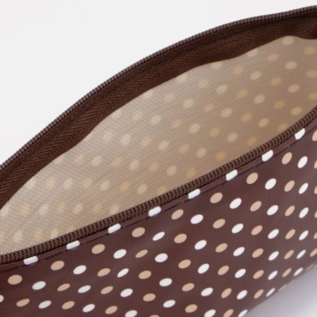Lightning cosmetic bag, brown color-2