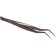 Antimagnetic bison tweezers, professional, curved, precision, 160 mm