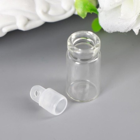 Decor for creativity Glass "Jars with a cork with a loop", 1.5 ml, 2.2x1.1x1.1 cm-2