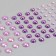 Sticker of plastic rhinestones "Half -dash of different sizes" MIX MIX 10x27 cm
