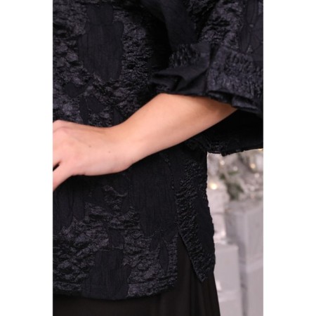 Women's tunic, size 54, black color-3