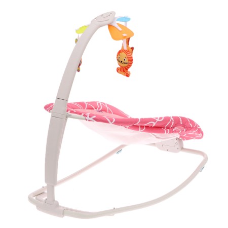 Musical rocking chair for newborn, pink color-2