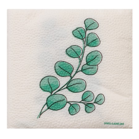 Napkins single -layer "eco" eucalyptus 24x24 cm, set of 20 pcs.-3