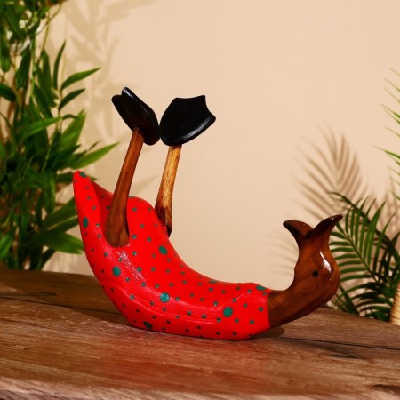 Stand for the bottle "Duck in red" tree 30x20x25 cm