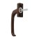 Window pen alum., 35 mm, brown