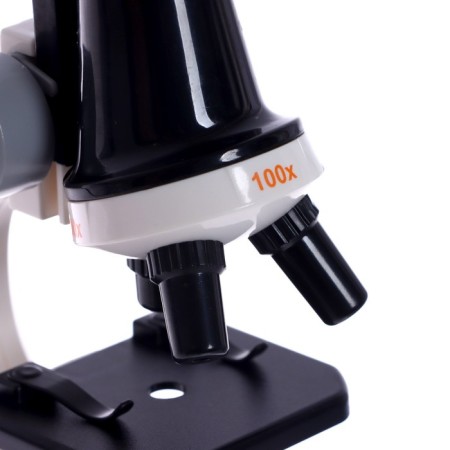 Children's microscope "Young botanist" The frequency of x100, x400, x1200, white, backlight-5